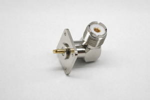 Connecteur coaxial RF UHF femelle à angle droit pour montage sur panneau, haute performance, adaptateur de signal industriel chromé - Product Image 5
