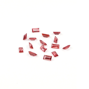 Zafiro Padparadscha Natural Sin Tratar, Calibrado en Forma de Baguette 1.5x3mm, Gema de Zafiro Natural Facetada Suelta para Joyería - Product Image 3