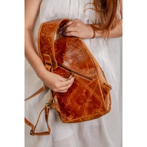 Bolsa de pecho de cuero unisex, bolso cruzado táctico de cuero para el pecho, de negocios y ocio, venta al por mayor de fábrica - Product Image 2