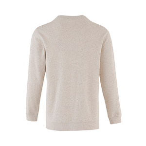 Pull à col rond pour homme, couleur unie, coupe classique, tricoté, 100% coton, décontracté, écologique, imprimé sur mesure, automne - Product Image 2