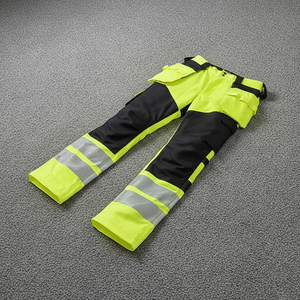 Pantalones de Seguridad Reflectantes ANSI Clase 2 de Alta Calidad, Personalizados, para Hombre, Alta Visibilidad, Ligeros, 100% Algodón, con Cintas Reflectantes - Product Image 5