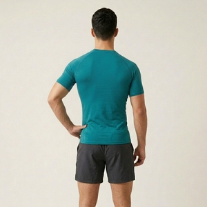 2026 Latest <b>Compression</b> <b>Shirt</b> Eco Friendly <b>Mens</b> Gym Fitness Spandex/Nylon UPF50+ Short Sleeve Quick Dry Breathable Athletic - Product Image 2