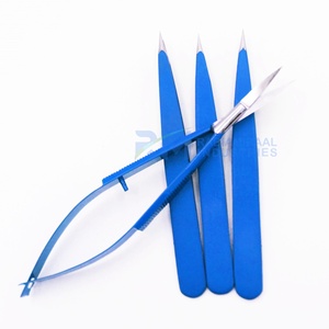 แหนบคิ้วเคลือบสีน้ำเงิน RMI พร้อมปลายแหลมสแตนเลสสีเงิน - Product Image 2