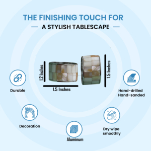 Vente en gros de nouveaux ronds de serviette au design argenté meilleure vaisselle porte-serviettes en métal massif design royal pour la décoration intérieure - Product Image 6