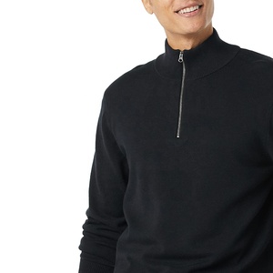 2026 High Quality Stand Collar 1/4 <b>Half</b> <b>Zip</b> Sweatshirt Fleece Thick Pullover Plain <b>Men's</b> Streetwear Oversized Sweatshirt - Product Image 6