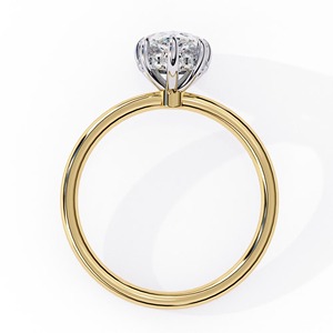 Bague de fiançailles en moissanite poire, bague halo en argent sterling 925, bague taille poire 10x7mm, bague de mariage pavée, bague de mariée en forme de larme - Product Image 2