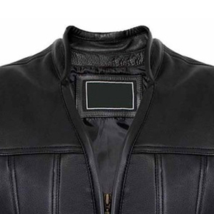 Gilet en cuir tendance, nouveau design, haute qualité, pour l'hiver, style moto, sur mesure, pour homme. - Product Image 5