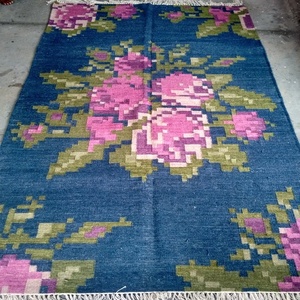 Tapis Kilim en Laine Tressé à la Main, Design Transitions, Réversible, Antidérapant, Toutes Saisons, Idéal pour Salon, Hôtel, Décoration Intérieure - Vente Flash - Product Image 3