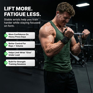Wrist Wraps Suitable For Bench Press Overhead Press Shoulder Press Push Press Pull Workouts Resistance Training Custom Wraps - Product Image 6