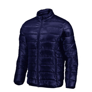 2025 Premium Quality Men's Winter <b>Jacket</b> Custom Logo Printed Nylon Puffer with Solid Pattern Zipper - Product Image 5