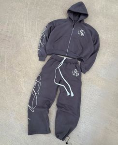 Ensemble de Survêtement Deux Pièces Homme en Polaire Technique Meilleure Vente, Style Vintage Automne avec Logo Personnalisé Brodé, Sportswear Jogging 100% Polyester à Séchage Rapide - Product Image 1
