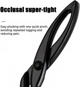 Juego de Pinzas de Acero Inoxidable de Lujo UBI, Hechas a Mano, Reutilizables y Duraderas, con Punta Recta para Cejas y Vello Facial - Product Image 6