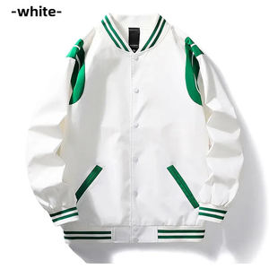 Chaqueta Letterman de lana personalizada con logo, cuello alto, diseño OEM, lona en blanco, 100% algodón, alta calidad, invierno - Product Image 3