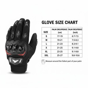 Breathable Fabric Men Motorbike Racing <b>Gloves</b> Factory Manufacture 100% Leather Made Riding <b>Gloves</b> - Product Image 6