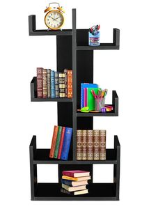 Librero Moderno de Madera con 9 Niveles, Estantería en Forma de Árbol, Organizador de Almacenamiento para Hogar, Oficina y Escuela - Product Image 2
