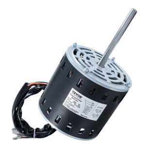 Motore per Ventilatore Forno 3/4HP 208/230V 3.85A 1075RPM 5 Velocità Rotazione CW/CCW Telaio 48 Lunghezza Albero 4.8 Pollici per Sistemi HVAC Domestici - Product Image 1