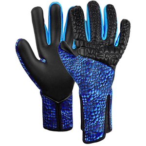 Gants de gardien de but en cuir professionnels unisexes, isolés thermiquement, avec sangle de poignet réglable, protection antidérapante des doigts - Product Image 5