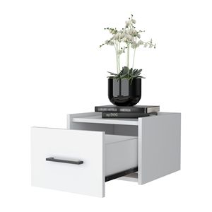 Comodino da Parete Elfrida Sleek con Singolo Cassetto e Ampio Ripiano Superiore dal Design Elegante - Product Image 5