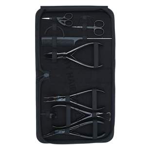 Mejor Kit de Alicates para Extensiones de Cabello con Alicates de Crimpado de Microperlas, Herramienta para Abrir y Cerrar Perlas, Agujas de Coser Curvas y Separador de Dedos - Product Image 1