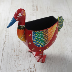 Pot de fleurs décoratif en forme de canard très demandé, idéal pour les petites plantes, les succulentes et les fleurs, pour la décoration intérieure, la terrasse, le bureau et le balcon, en gros - Product Image 4