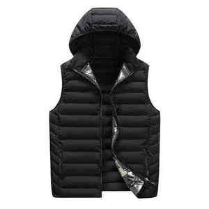 Premium Quality <b>Men's</b> Sleeveless Hooded Puffer <b>Jackets</b> <b>Lightweight</b> Comfortable Fabric <b>Men's</b> Plain Colors Puffer <b>Jackets</b> - Product Image 2