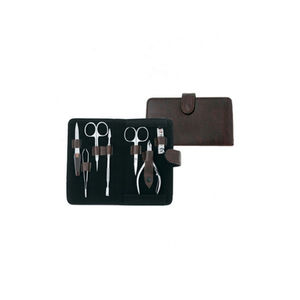 Kit de manucure et pédicure professionnel tout-en-un en acier inoxydable, outils de soin des ongles 5 en 1 : coupe-ongles, pince à cuticules, ciseaux, lime, pincettes - Product Image 1