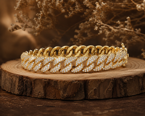Iced Cuban Link Lab Grown Diamond <b>Bracelet</b> Box Clasp Safety Lock 925 <b>Silver</b> 10K/14K Gold 5.00 CTW VVS Clarity Rhodium Plated Hip - Product Image 2