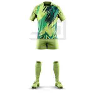 Tenue de rugby personnalisée : Maillot et short imprimés, respirants, légers, séchage rapide, écologiques, antibactériens, col en V, vêtements de sport - Product Image 4