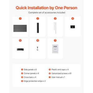 Aiuola Rialzata Grande in Metallo Zincato per Esterni 6 x 3 x 2 piedi, Design a Fondo Aperto per un Giardinaggio Conveniente - Product Image 5