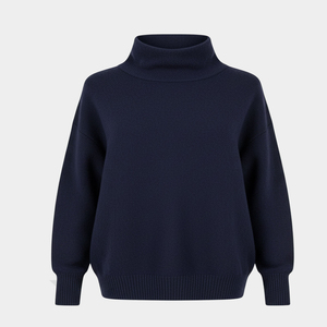 Sudaderas de Cuello Alto para Mujer, de Alta Calidad, 100% Algodón, Talla Grande, 340 g/m², Hombros Caídos, Manga Larga, Personalizables con su Logotipo, Ropa de Otoño - Product Image 6