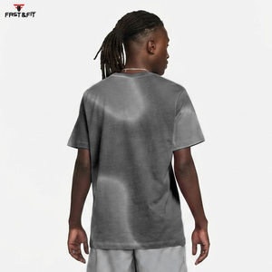 T-shirt décontracté surdimensionné en coton tricoté de haute qualité 100 % coton imprimé pour homme 2026 Fabriqué au Pakistan - Product Image 4