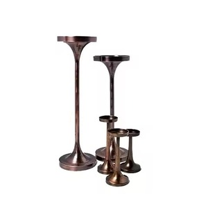 Support à bougie en métal élégant pour la maison, porte-bougie décoratif, centre de table pour salon, décoration intérieure - Product Image 6
