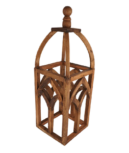 Lanterne en bois au design unique, avec poignée en métal artisanale, décoration intérieure classique et écologique à prix avantageux par MULTI CRAFT - Product Image 6