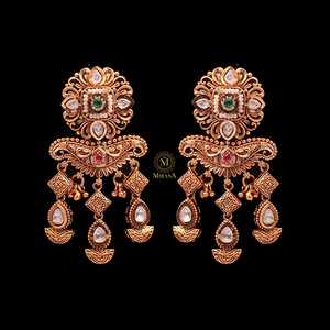 Fine Dangle Earrings-Trisha Antique Designer Jewelry - Product Image 1
