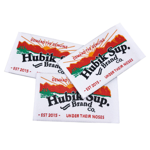 ป้ายเสื้อผ้าแบบตัดตรง ป้ายติดคอเสื้อแฟชั่น ป้ายทอแบบกำหนดเอง - Product Image 6