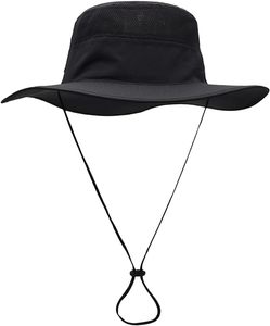 Chapeau Bob Unisexe Personnalisable Anti-UV Style Pêcheur à Large Bord en Maille Respirante avec Cordon Coupe-Vent pour Usage Quotidien Décontracté - Product Image 4