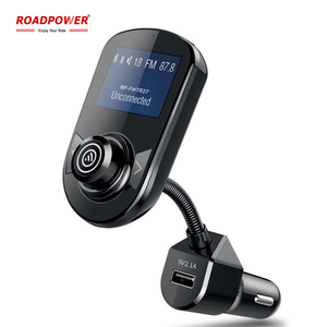 โรดพาวเวอร์ (RP-FMTR27) เครื่องส่งสัญญาณ FM-อะแดปเตอร์บลูทูธ FM ไร้สายสำหรับรถยนต์พร้อมการโทรแบบแฮนด์ฟรีและจอแสดงผล LCD และพอร์ตชาร์จ USB - Product Image 1