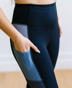 High Quality Custom Girls Eco Printed Sports Leggings Soft High Stretch Lightweight Fitness Kids Yoga Spandex / Nylon Leggings - Product Image 4