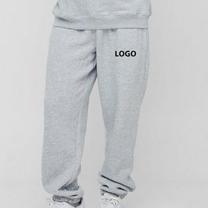 Wholesale Custom High Quality <b>Oversized</b> Canvas Heavyweight Breathable Drawstring Closure Trousers Loose Fit Men's Pants - Product Image 1