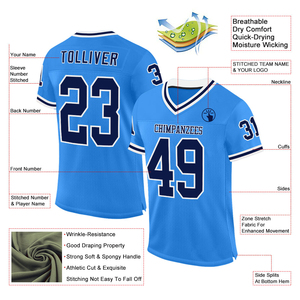Camiseta de Fútbol Americano Personalizada para Hombre, Cuello en V, Manga Corta, Malla Transpirable, Uniforme de Equipo con Nombre y Número Personalizados - Product Image 3