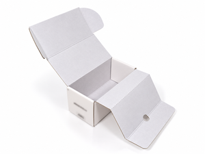 Caja de Embalaje Corrugada Personalizada para Regalos, Autoarmable y Plegable, con Laminación Mate Offset, Logotipo con Relieve UV y Acabado para Electrónicos - Product Image 5