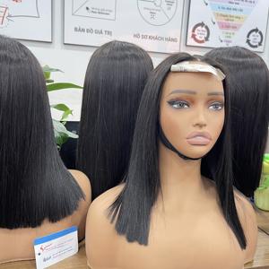 PRECIO AL POR MAYOR: Peluca Bob con raya al medio, extensiones de cabello humano 100% vietnamita, lista para enviar - Product Image 4