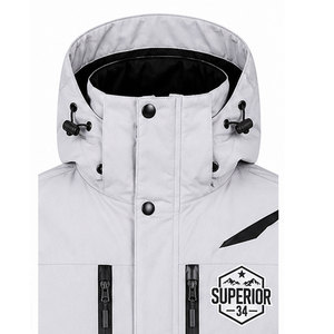 Premium Men's Hooded <b>Waterproof</b> Parka <b>Jacket</b> with Thick Padding, Durable Stitching, Windproof Features and Comfortable Fit - Product Image 3