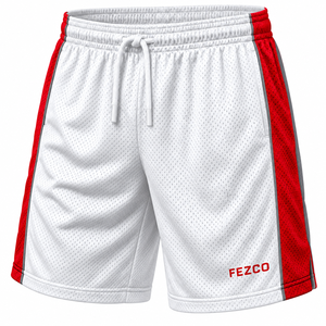 Shorts de sport pour hommes à faible MOQ, motif uni, OEM, sublimation numérique, respirants, en maille, pour l'été - Product Image 3