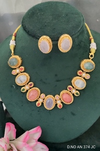 Luxury High-End Women's Stainless Steel Classic <b>Bracelet</b> Long Tassel Natural Lapis Lazuli Anniversary Jewelry <b>Set</b> - Product Image 3