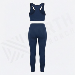 Vêtements de fitness pour femme, ensemble de yoga sans couture, vêtements de sport, tenue de sport, service OEM personnalisé, tenue de sport pour l'entraînement et l'exercice - Product Image 2