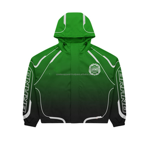 Survêtement unisexe personnalisé, coupe évasée, style football, ample, en polyester, zippé, coupe-vent d'hiver, en nylon, pour hommes - Product Image 5