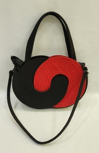 Bolso de mano de paja tejida con cierre magnético, bolso portátil para la playa, bolso de hombro para viaje, para mujer, bolsos de mano para mujer. - Product Image 3