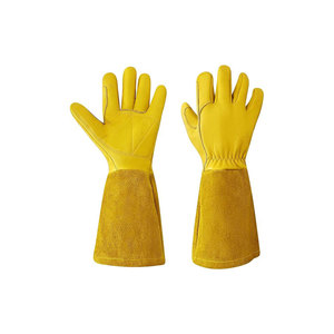 Guantes de Soldadura de Cuero Premium con Protección Contra Salpicaduras de Metal Fundido para Aplicaciones de Soldadura por Electrodo - Product Image 1