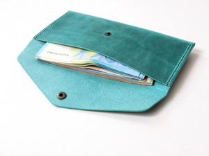 Wholesale Price Genuine Leather Luxury Portable Cash Envelope Budgeting System Stuffing Purse OEM LCE-0014 - Product Image 5